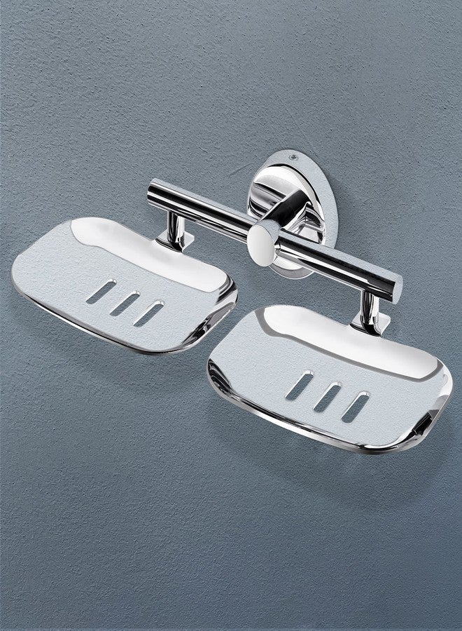 Primax Stainless Steel Rectangular Double Soap Holder for Bathroom/Soap Dish/Bathroom Soap Stand/Bathroom Accessories (Chrome) - Image 5